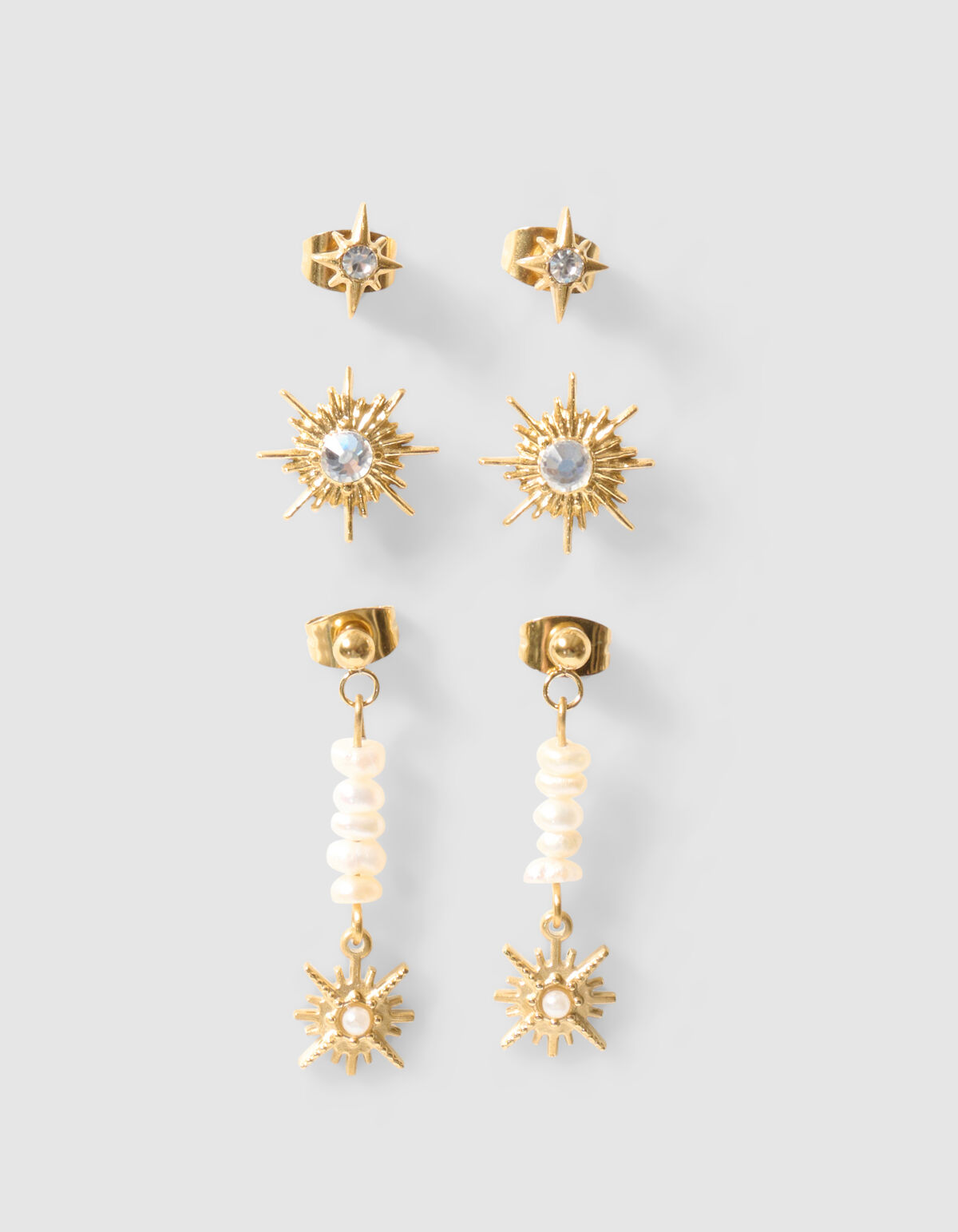 Sterren Oorbellen Set Goud SHOEBY ACCESSOIRES