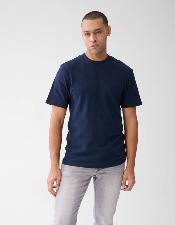 Patchwork T-shirt Donkerblauw SHOEBY MEN