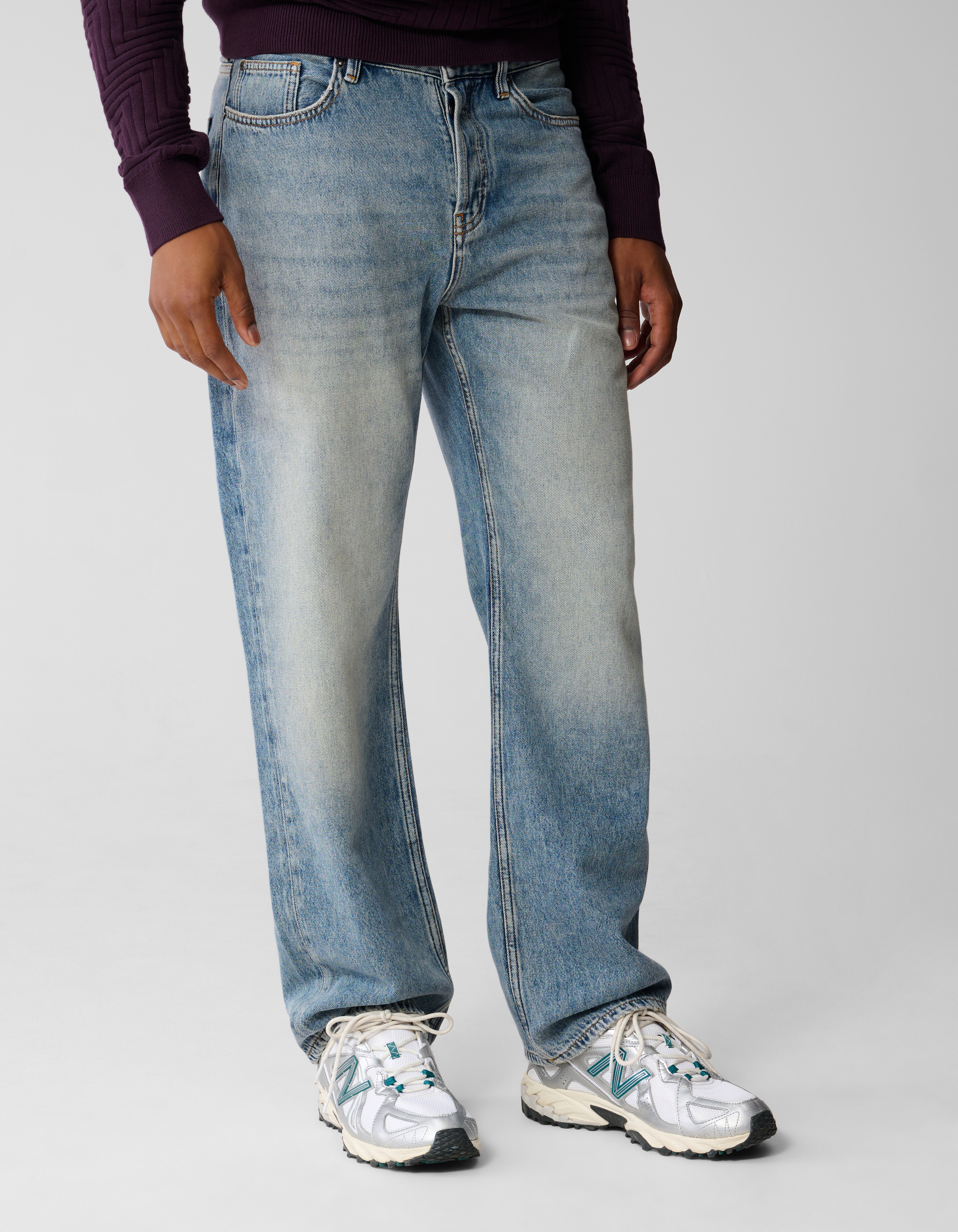 Relaxed Fit Jeans Blauw SHOEBY MEN