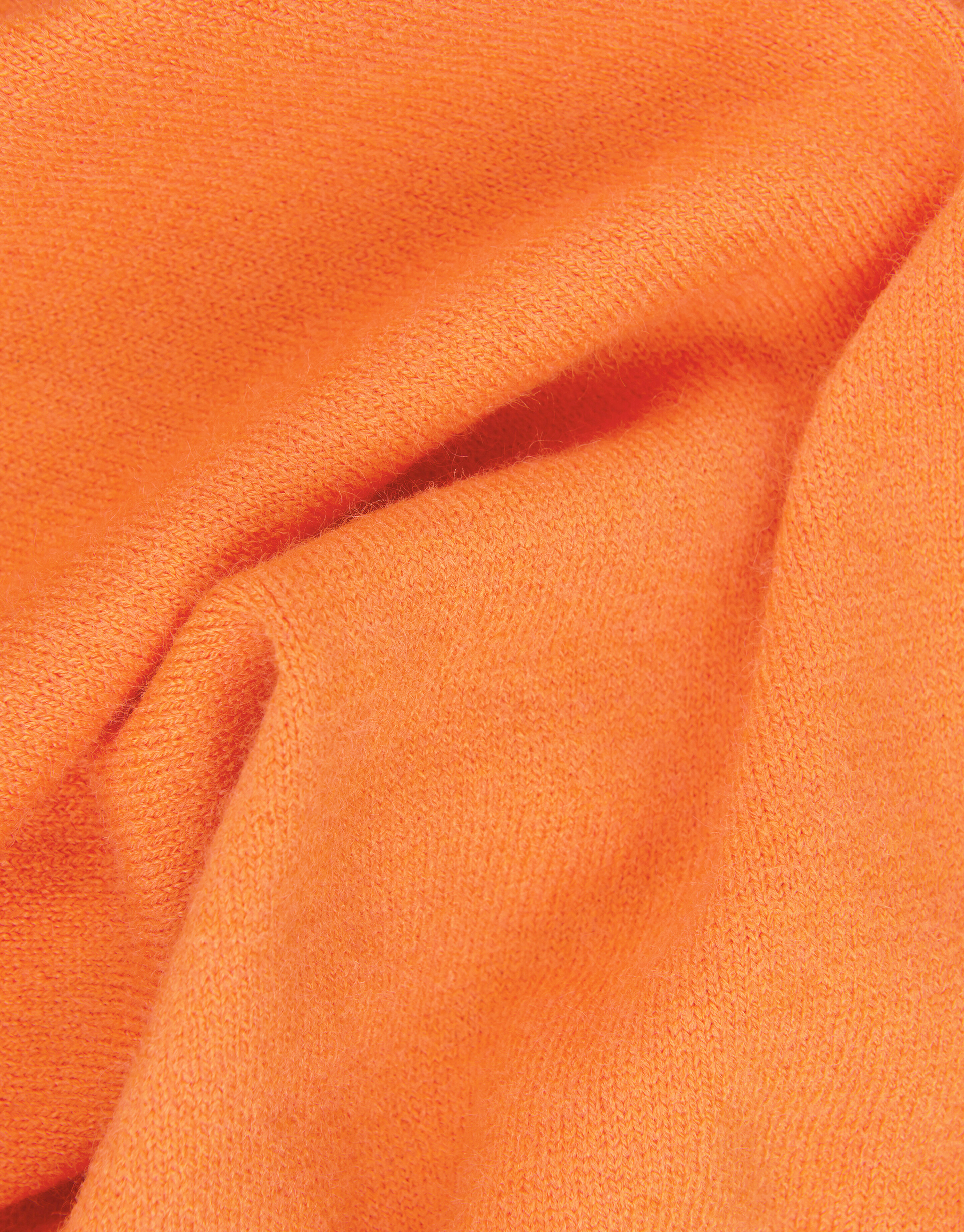 Gebreide V-Hals Top Oranje EKSEPT