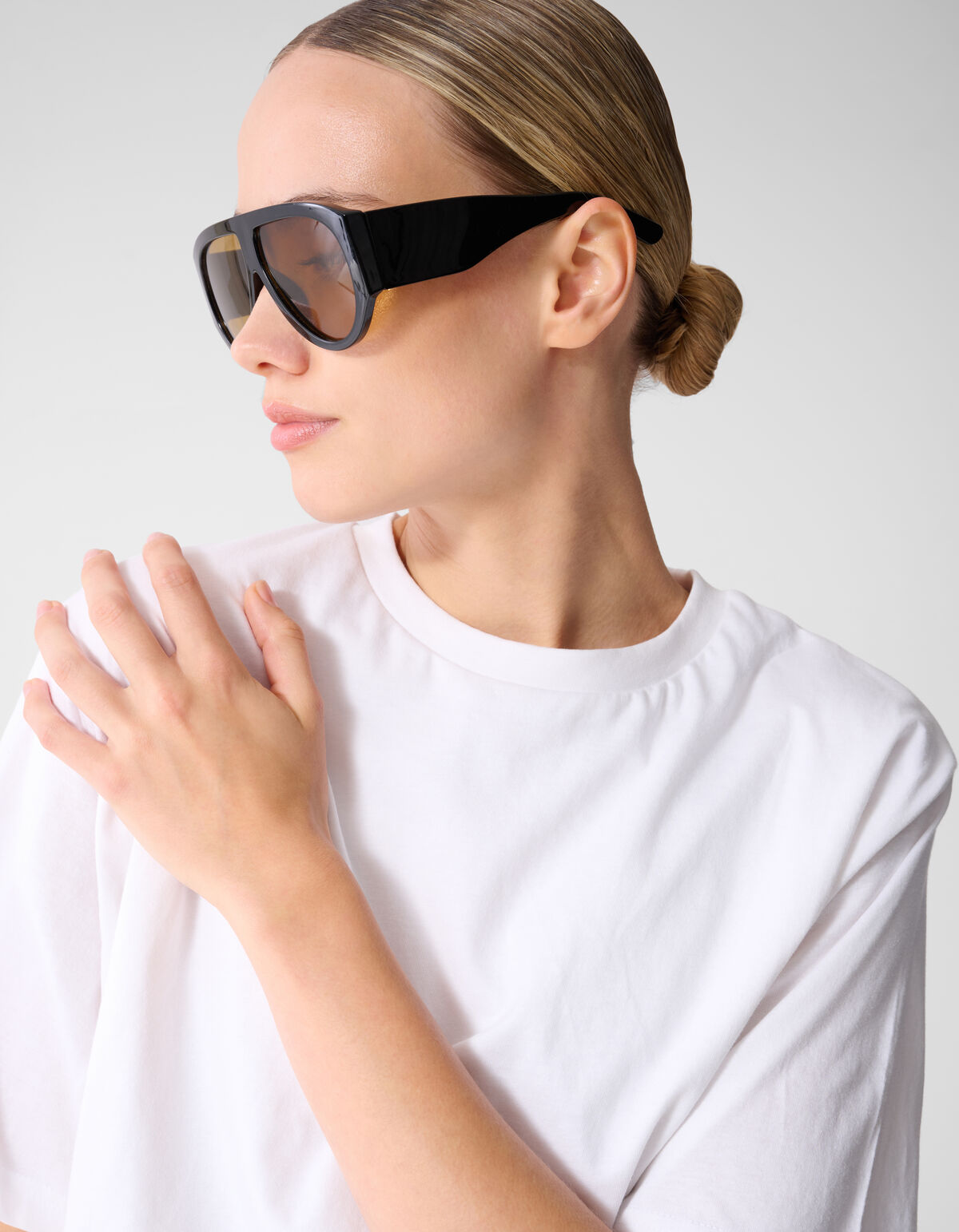 Oversized Balloon T-shirt Wit SHOEBY WOMEN