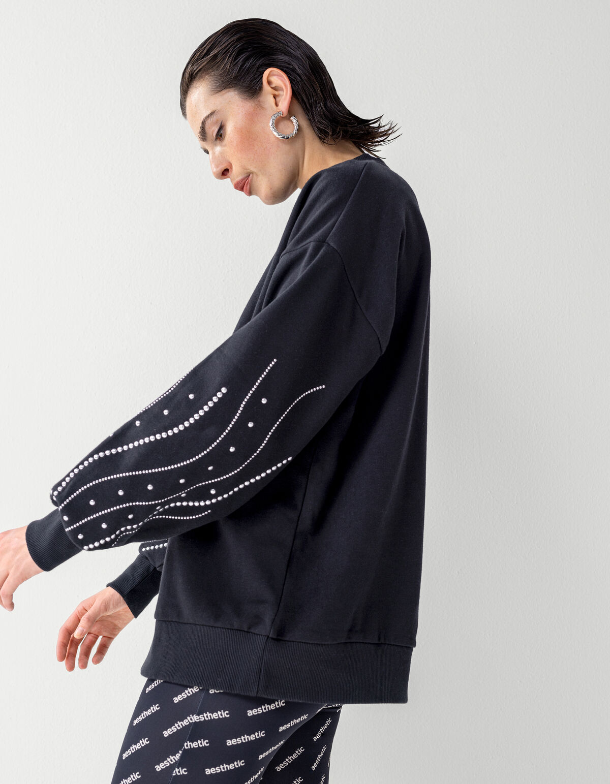 Studs Sweater Zwart SHOEBY WOMEN