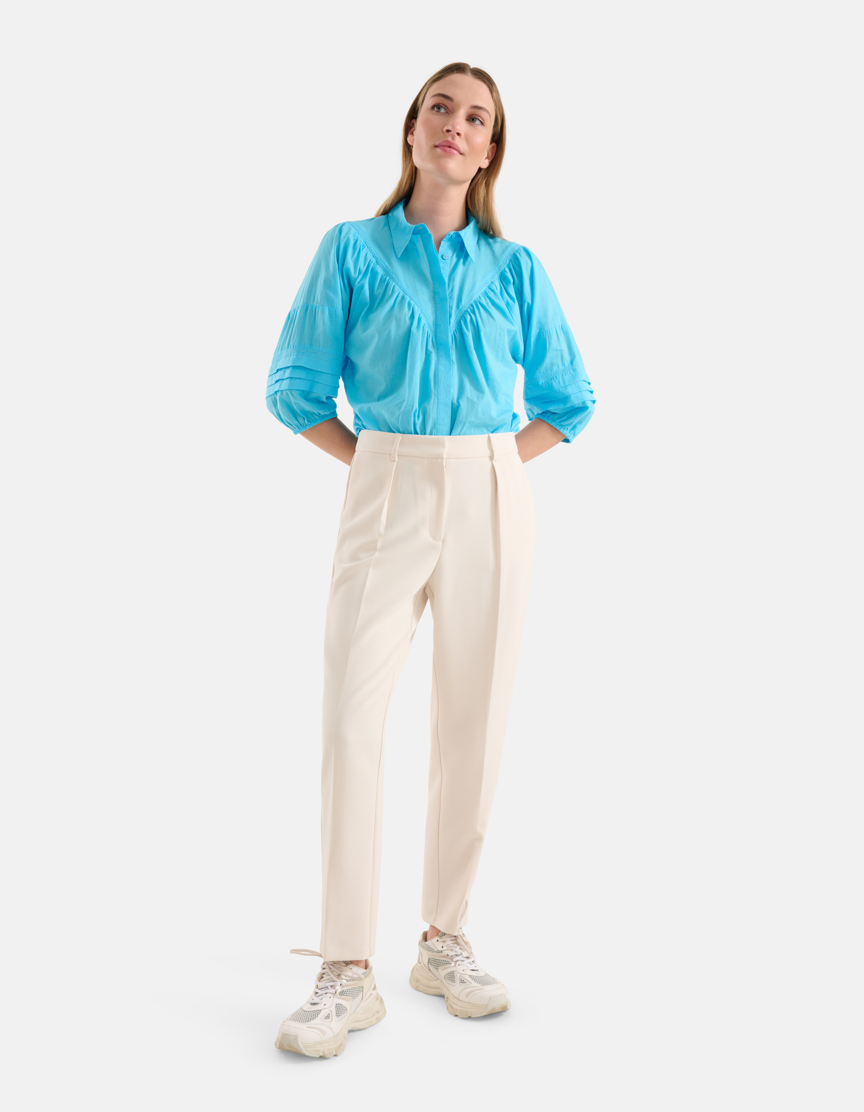 Straight Fit Pantalon Gebroken Wit SHOEBY WOMEN