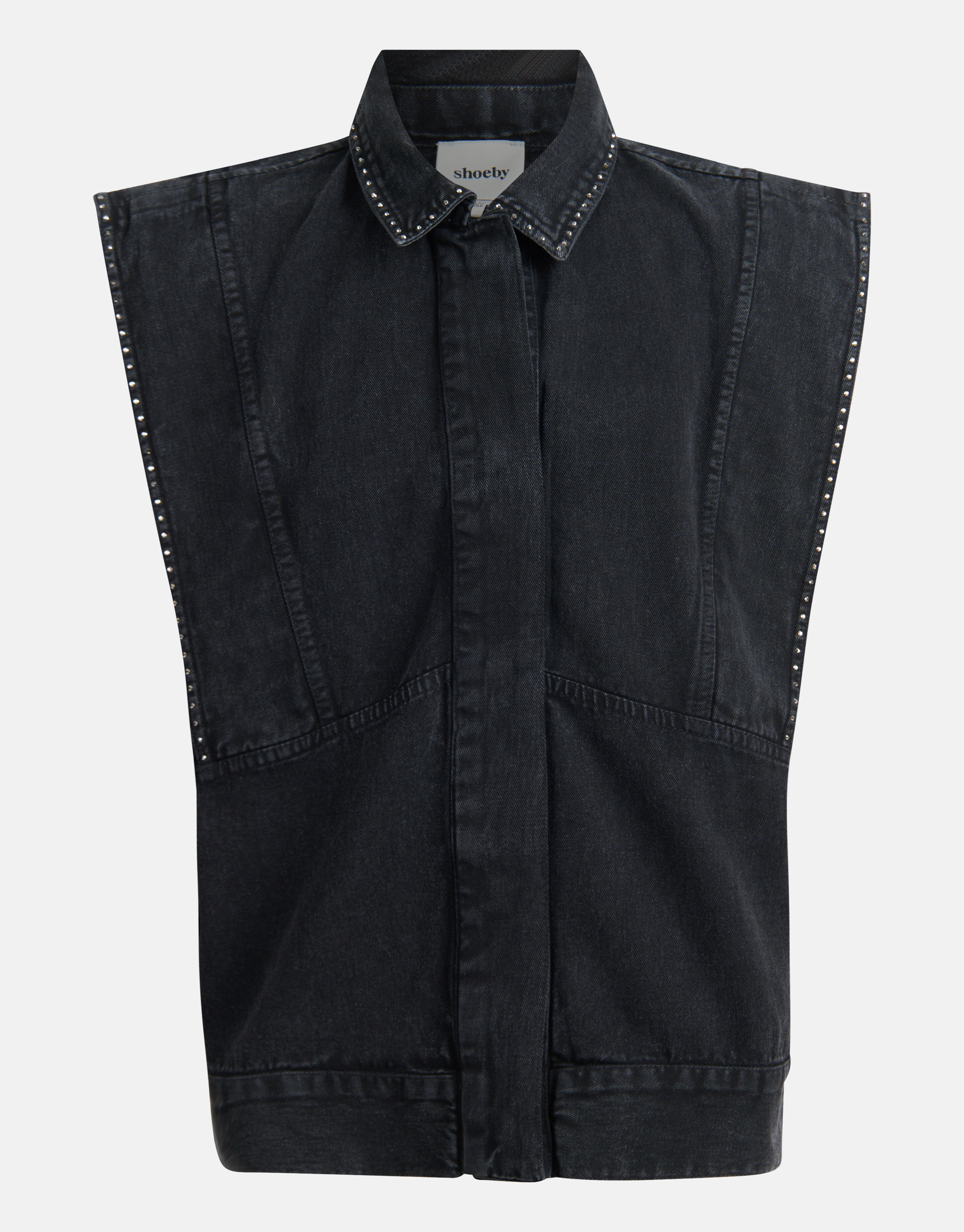Embroidery Gilet Donkergrijs SHOEBY GIRLS
