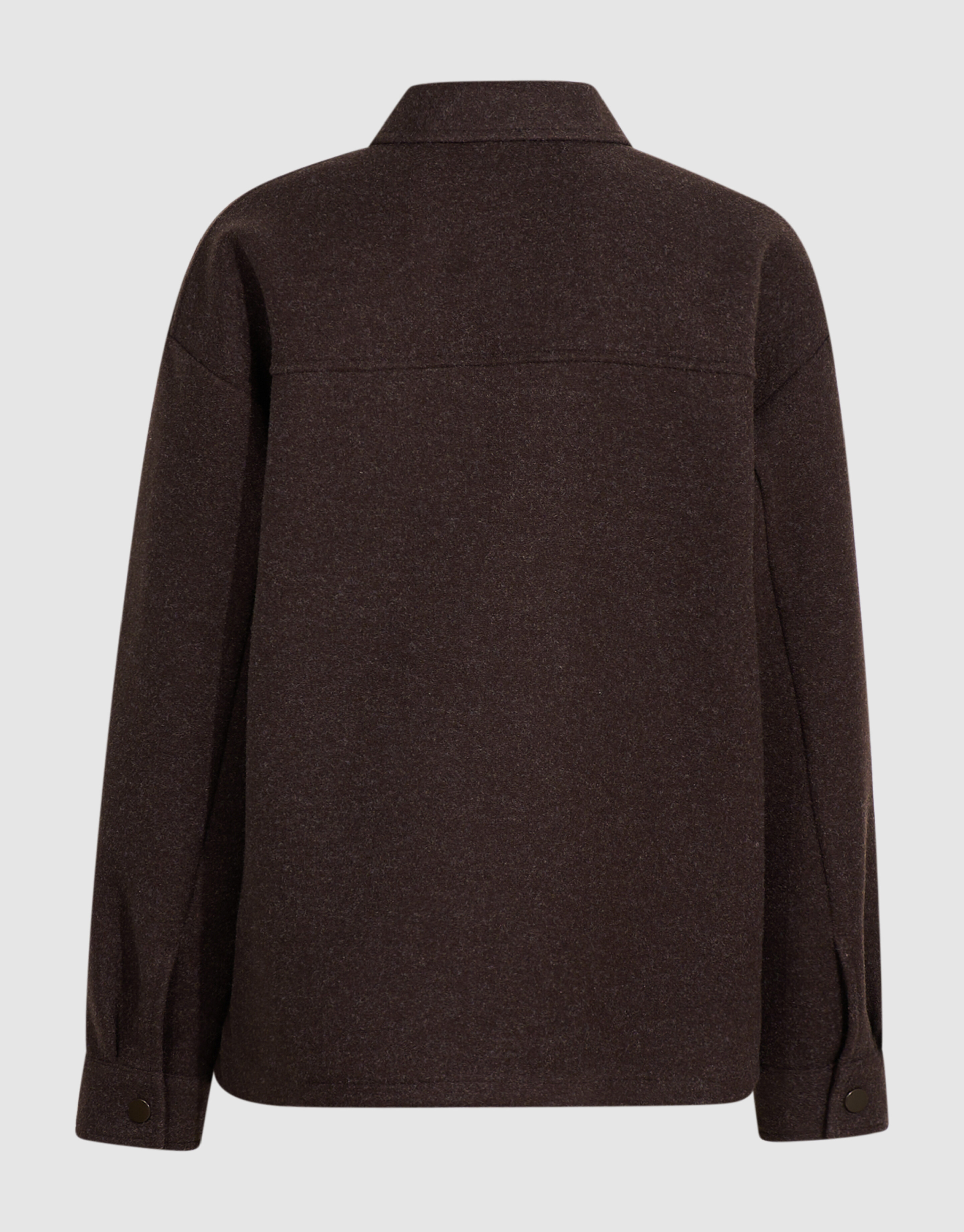 Felt Overshirt Donkerbruin SHOEBY BOYS