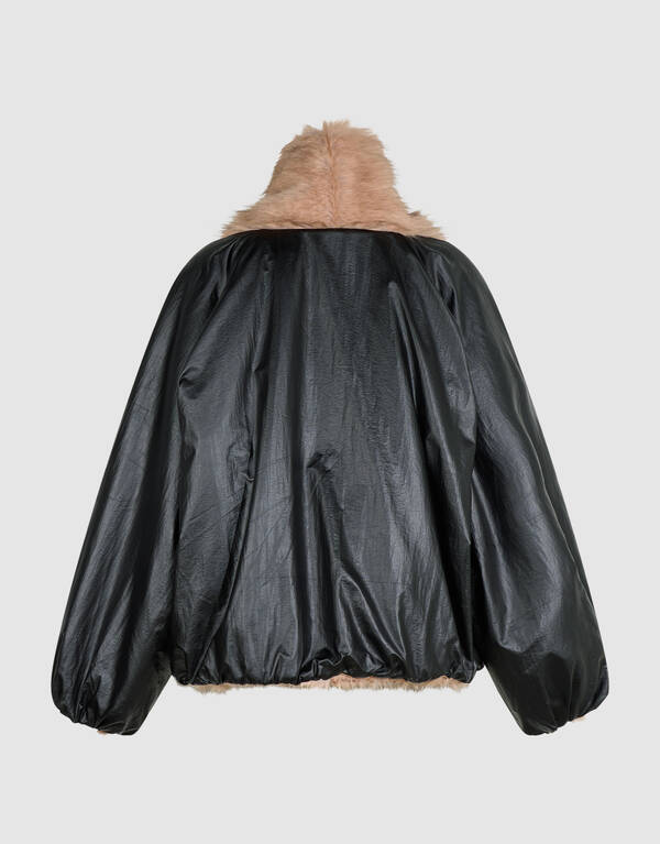 Reversible Nylon Faux Fur Jack Zwart By Anna SHOEBY WOMEN