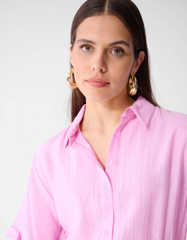 Structuur Knot Mini Jurk Roze SHOEBY WOMEN