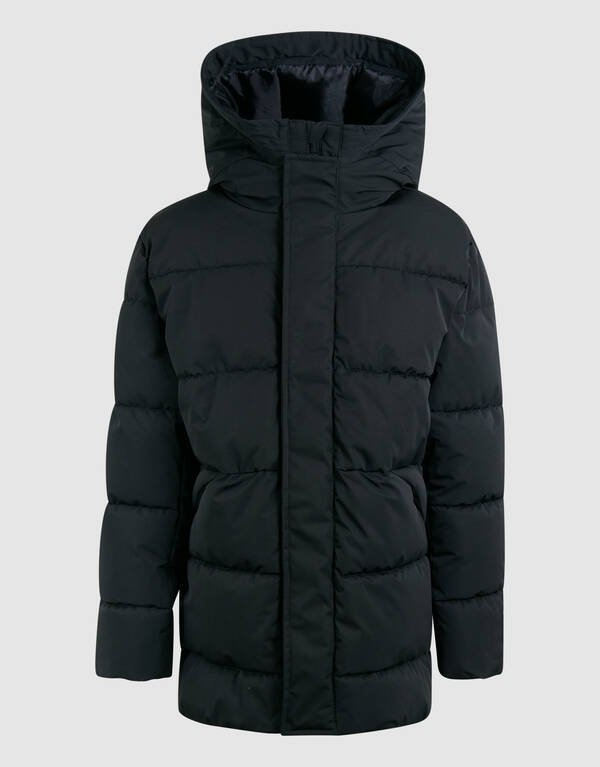 Lange Puffer Jas Zwart SHOEBY BOYS