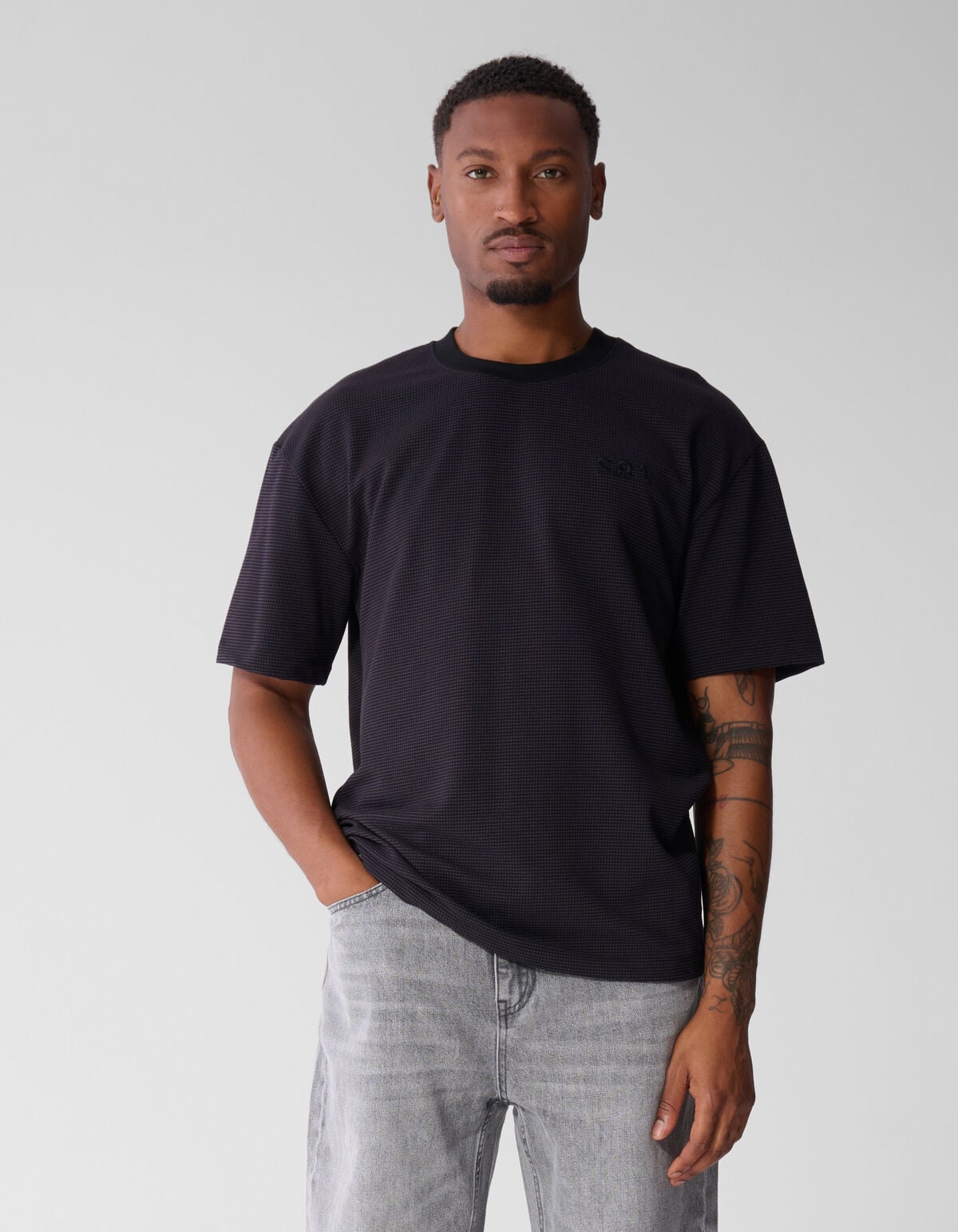 Honeycomb T-shirt Paars SHOEBY MEN