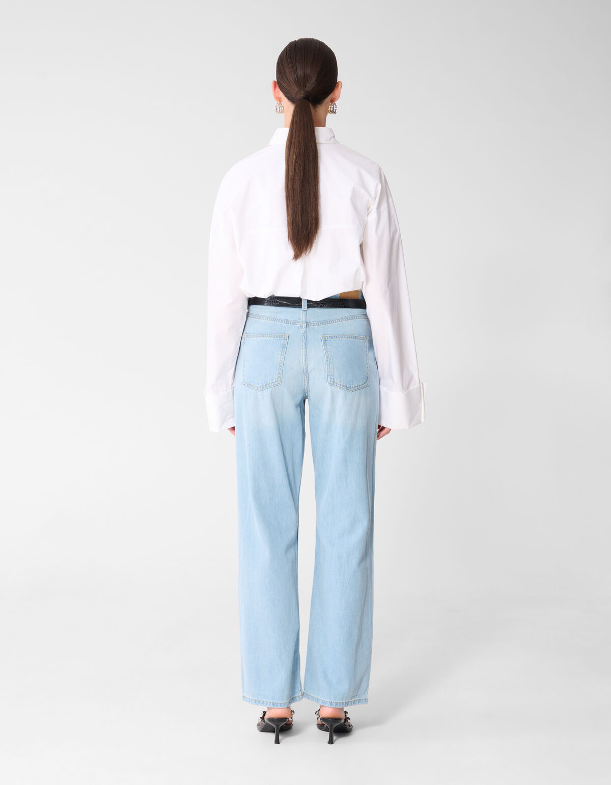 Soft Wide Leg Fit Jeans Bleached SHOEBY WOMEN