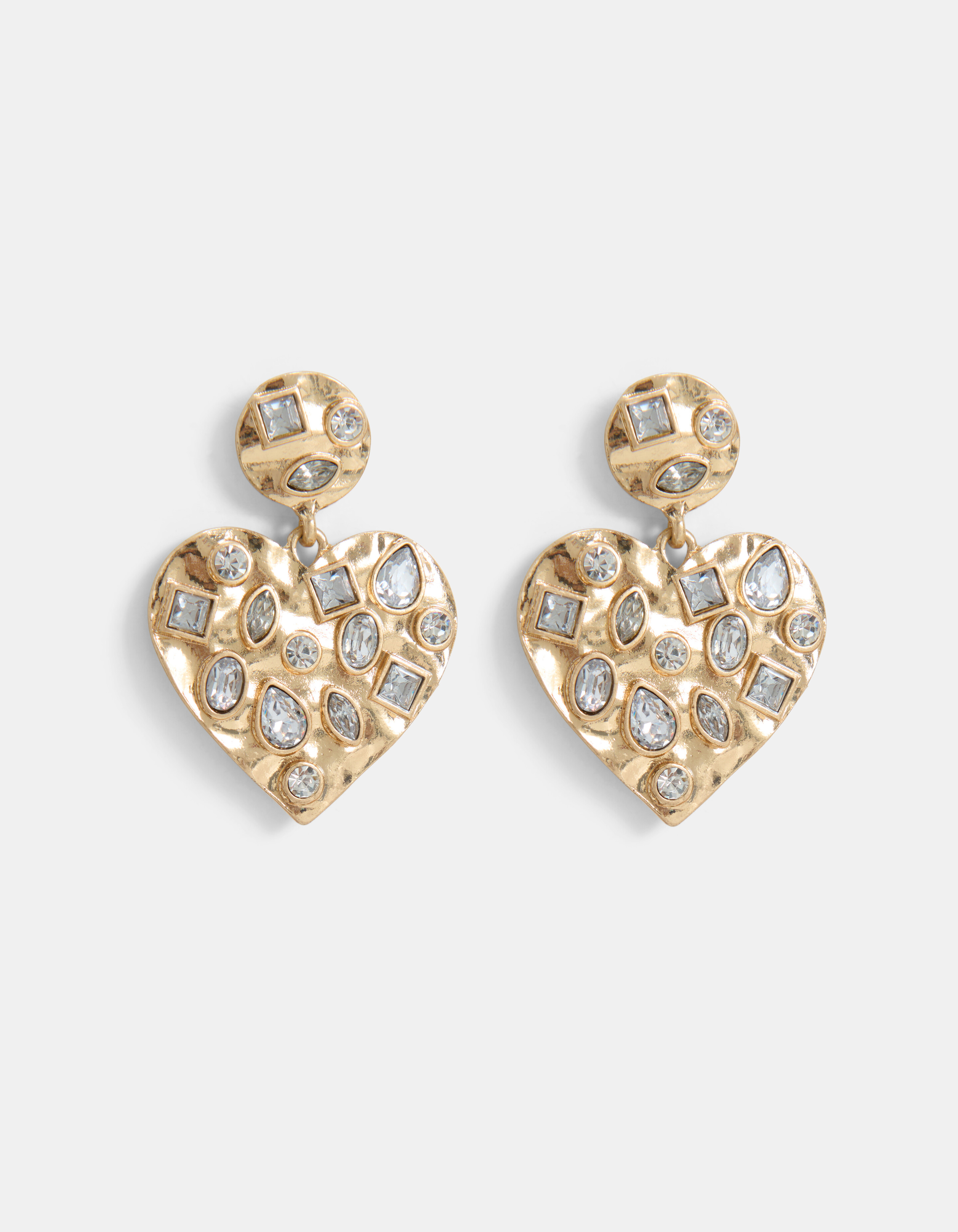 Strass Heart Oorbellen SHOEBY ACCESSOIRES