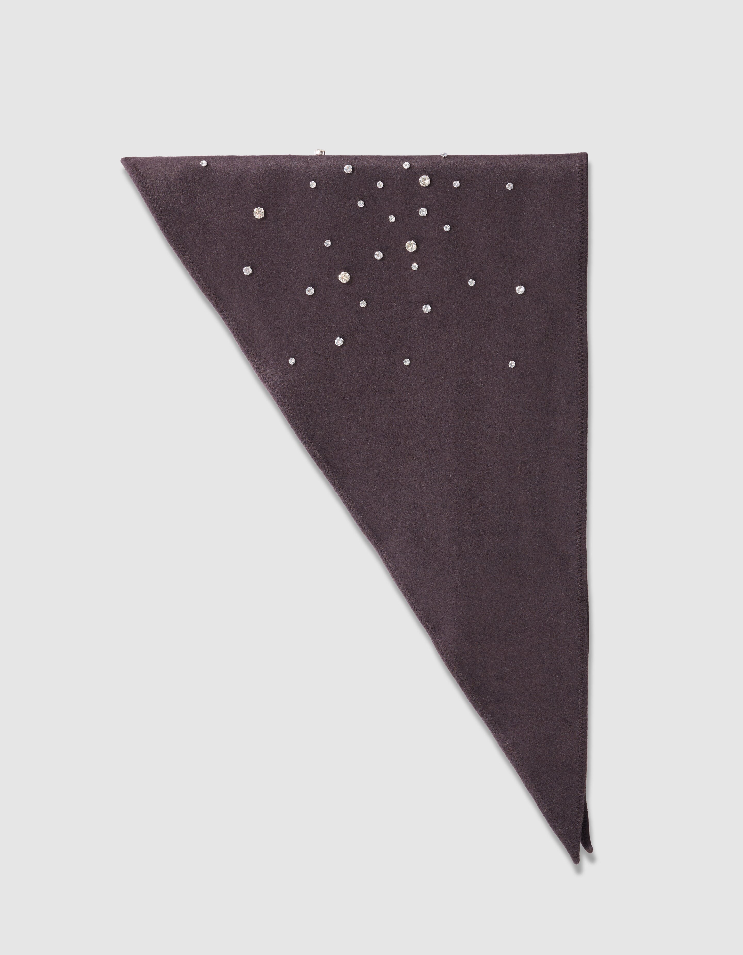 Strass Triangle Sjaal Donkerbruin SHOEBY ACCESSOIRES
