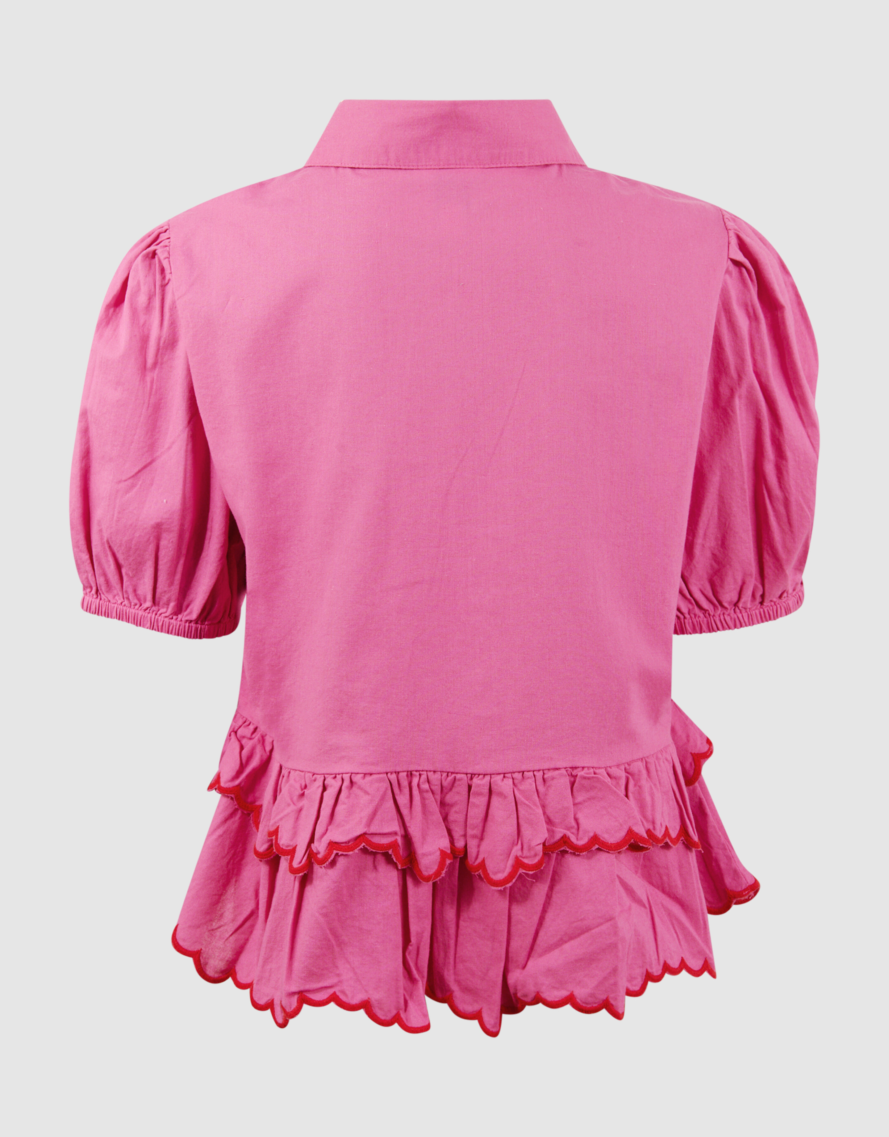 Ruffle Heart Blouse Roze SHOEBY GIRLS