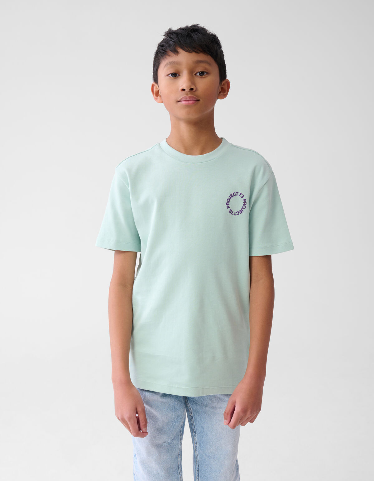 Tekst T-shirt Blauw SHOEBY BOYS