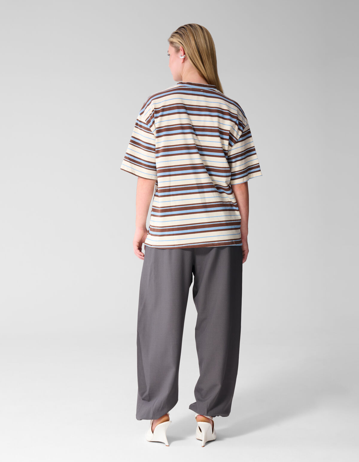 Pleat Balloon Fit Broek Grijs SHOEBY WOMEN