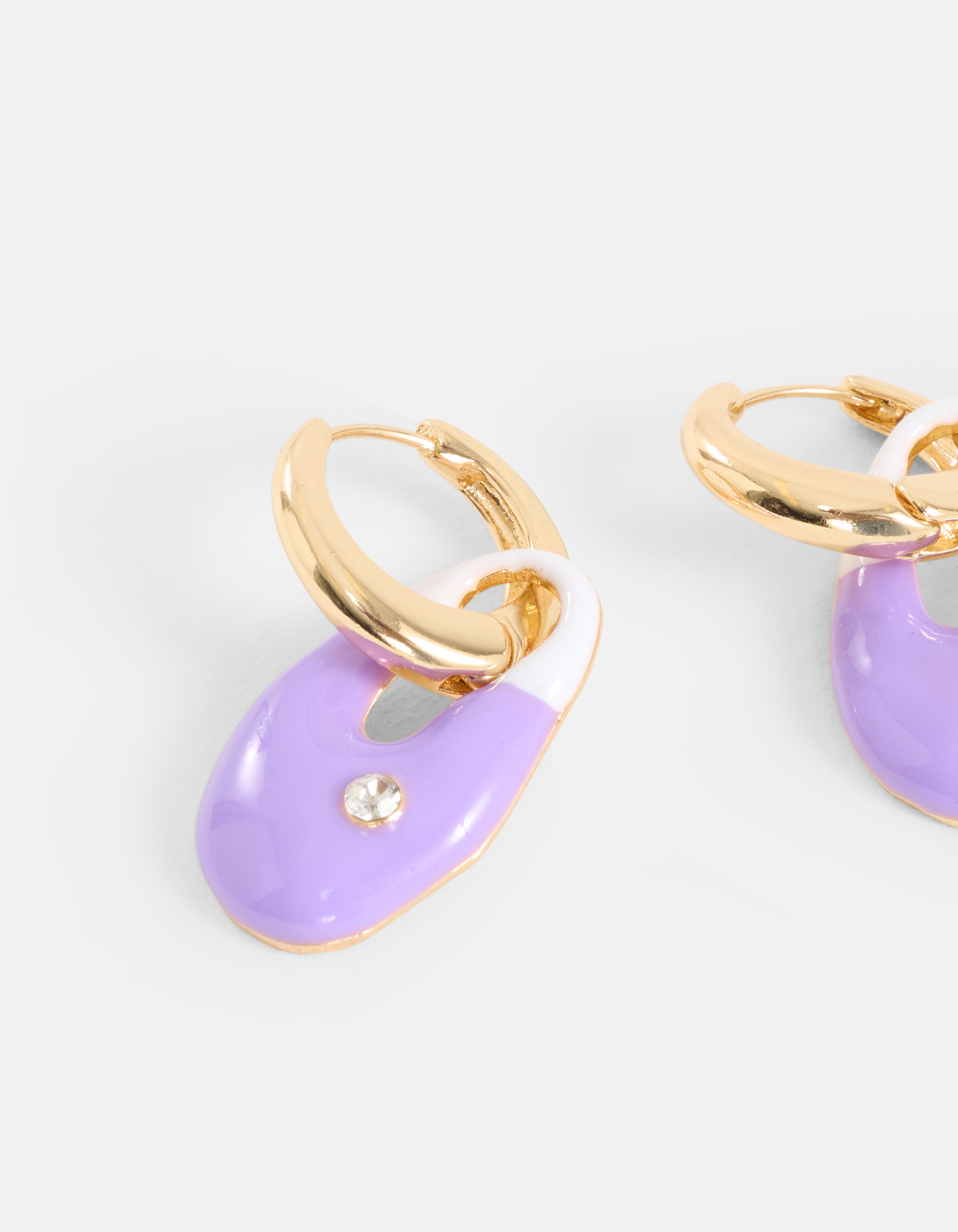 Shell Oorbellen Paars SHOEBY ACCESSOIRES