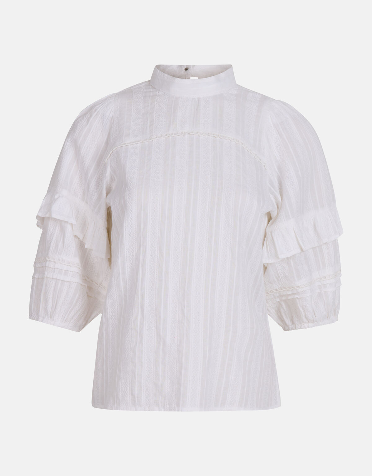 Ruffle Blouse Wit SHOEBY WOMEN