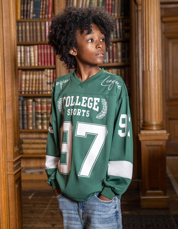 Baseball Shirt Donkergroen Shoeby X Vingino SHOEBY BOYS