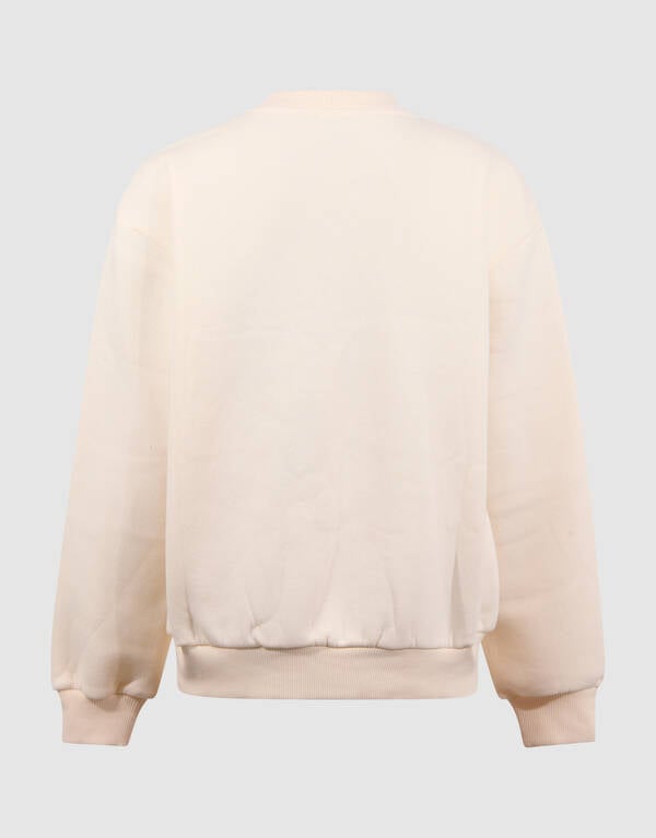 Sparkle Artwork Sweater Gebroken Wit SHOEBY GIRLS