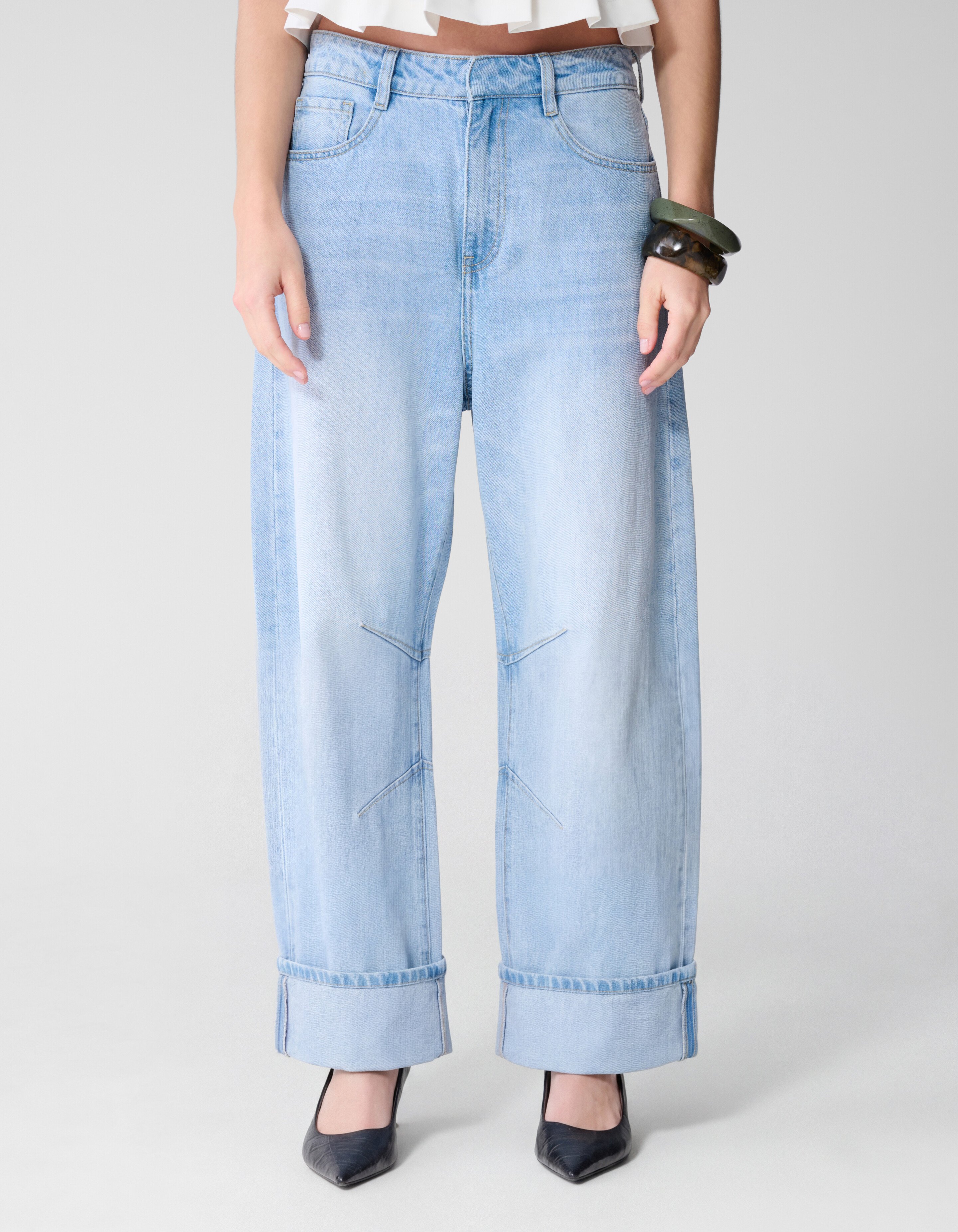 Barrel Fit Jeans Blauw By Lonneke SHOEBY WOMEN