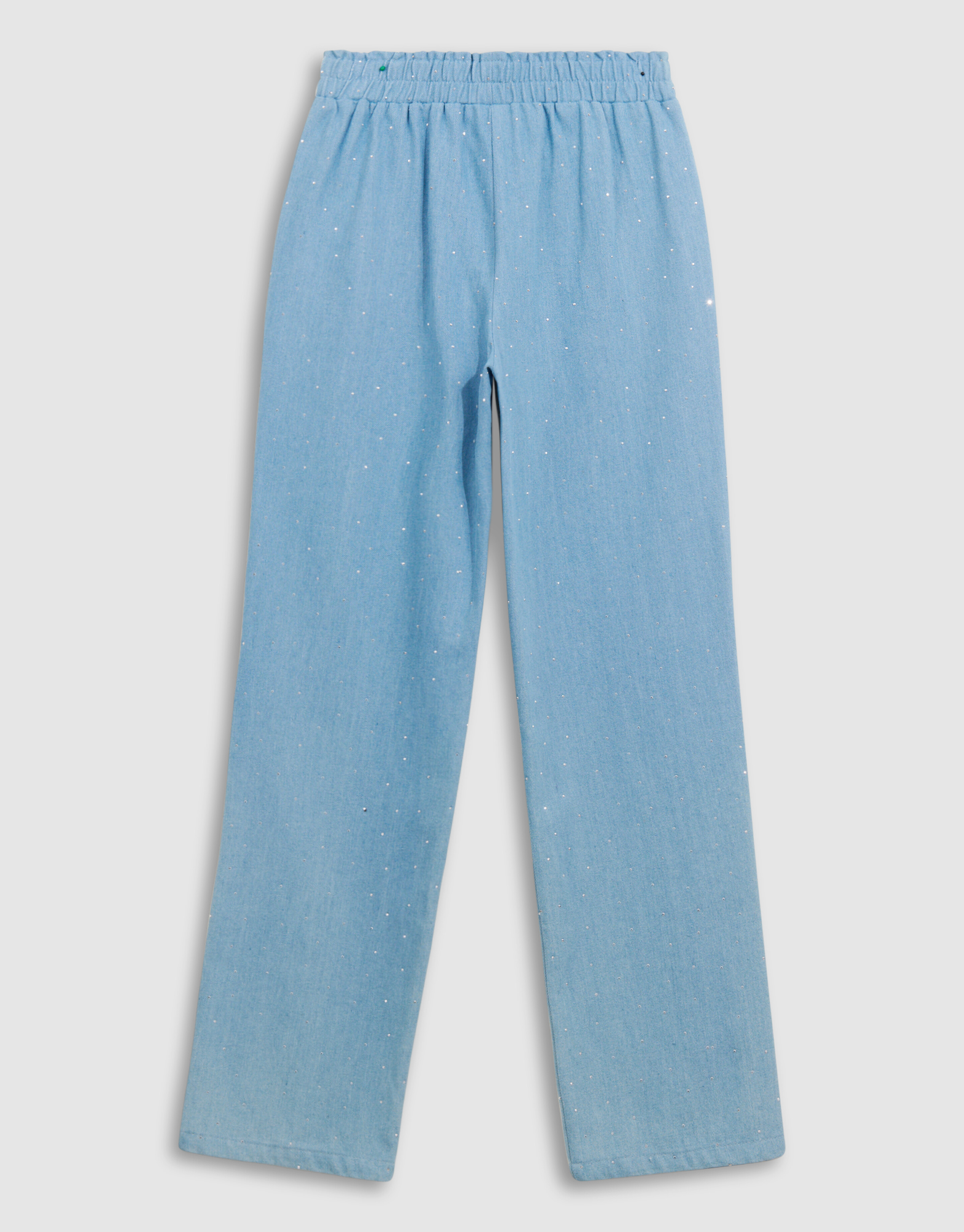 Strass Wide Leg Fit Broek Blauw SHOEBY GIRLS