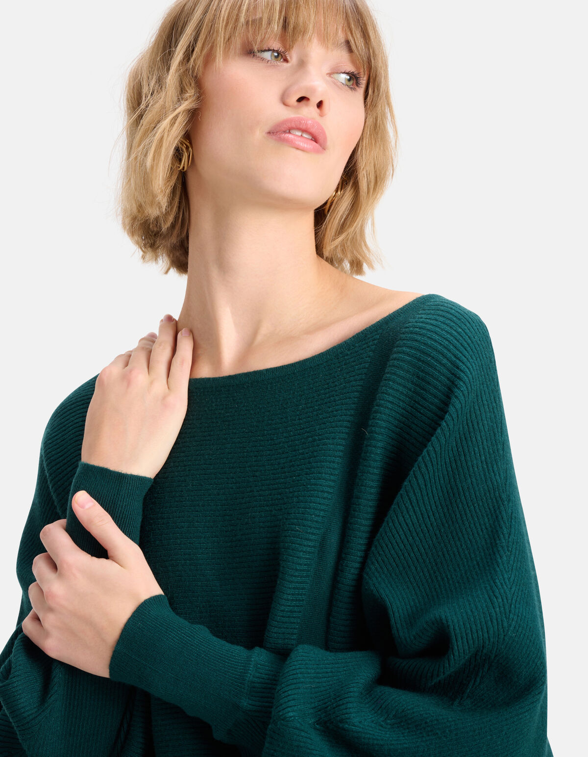 Oversized Trui Donkergroen SHOEBY WOMEN