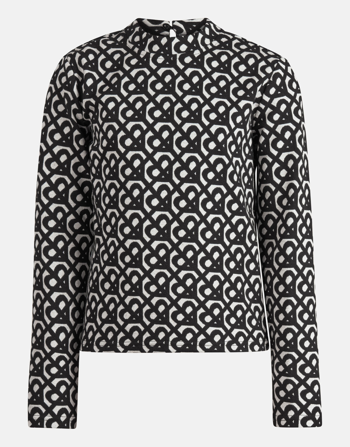 Monogram Top Zwart SHOEBY GIRLS