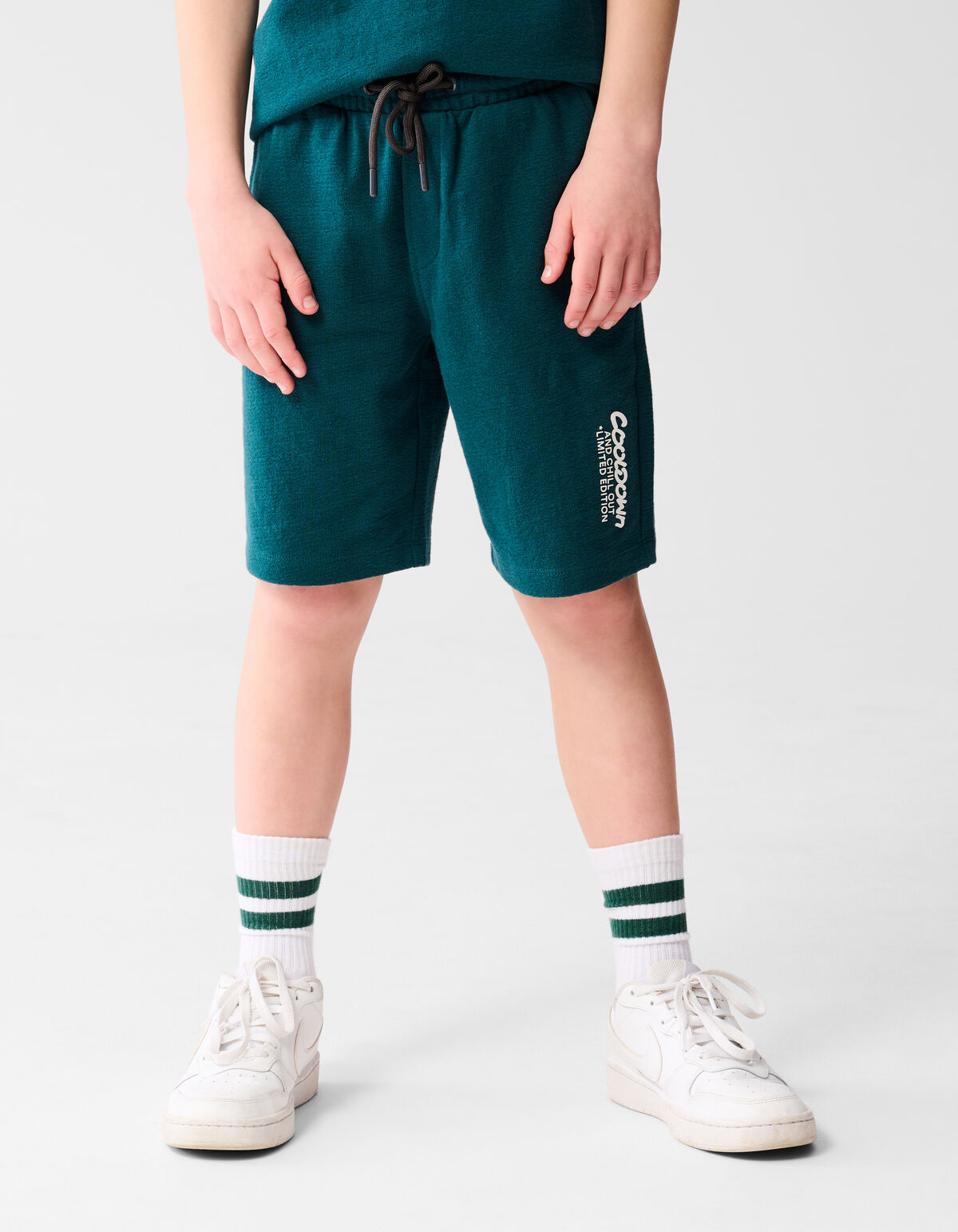 Tekst Short Donkergroen SHOEBY BOYS