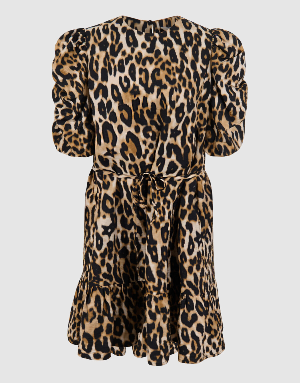 Printed Leopard Jurk Bruin SHOEBY GIRLS