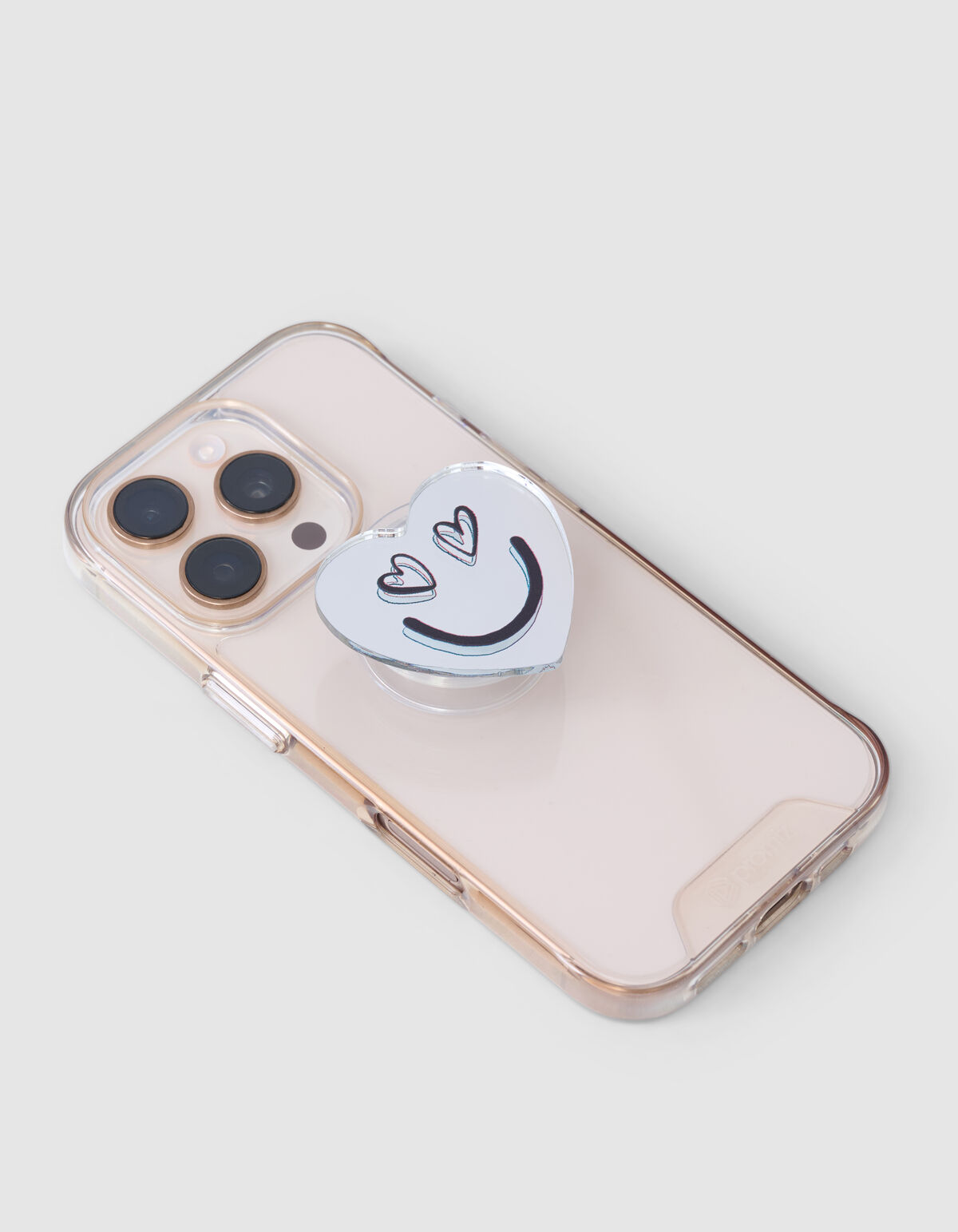 Heart Telefoon Houder Zilver SHOEBY ACCESSOIRES