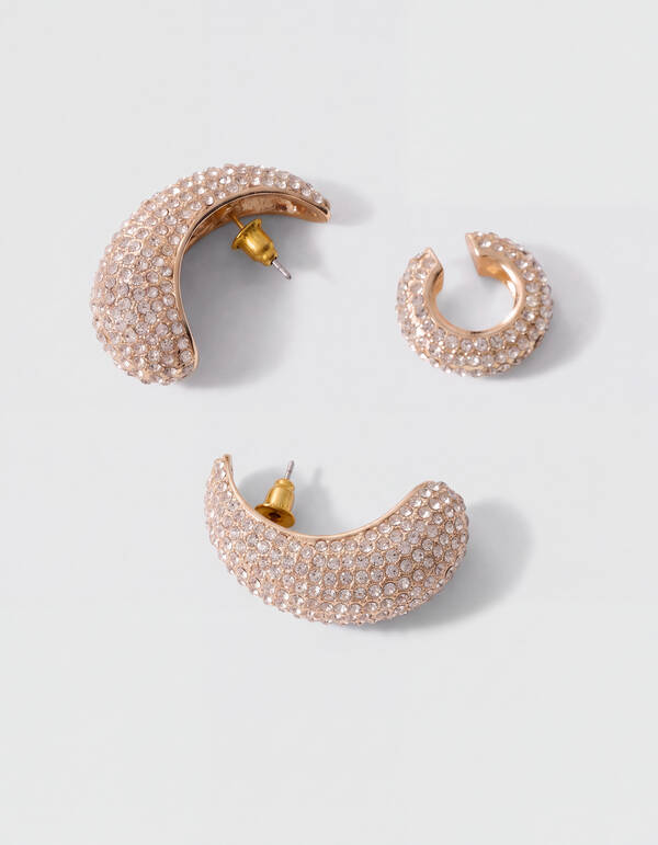 Pointy Strass Oorbellen Set Goud SHOEBY ACCESSOIRES