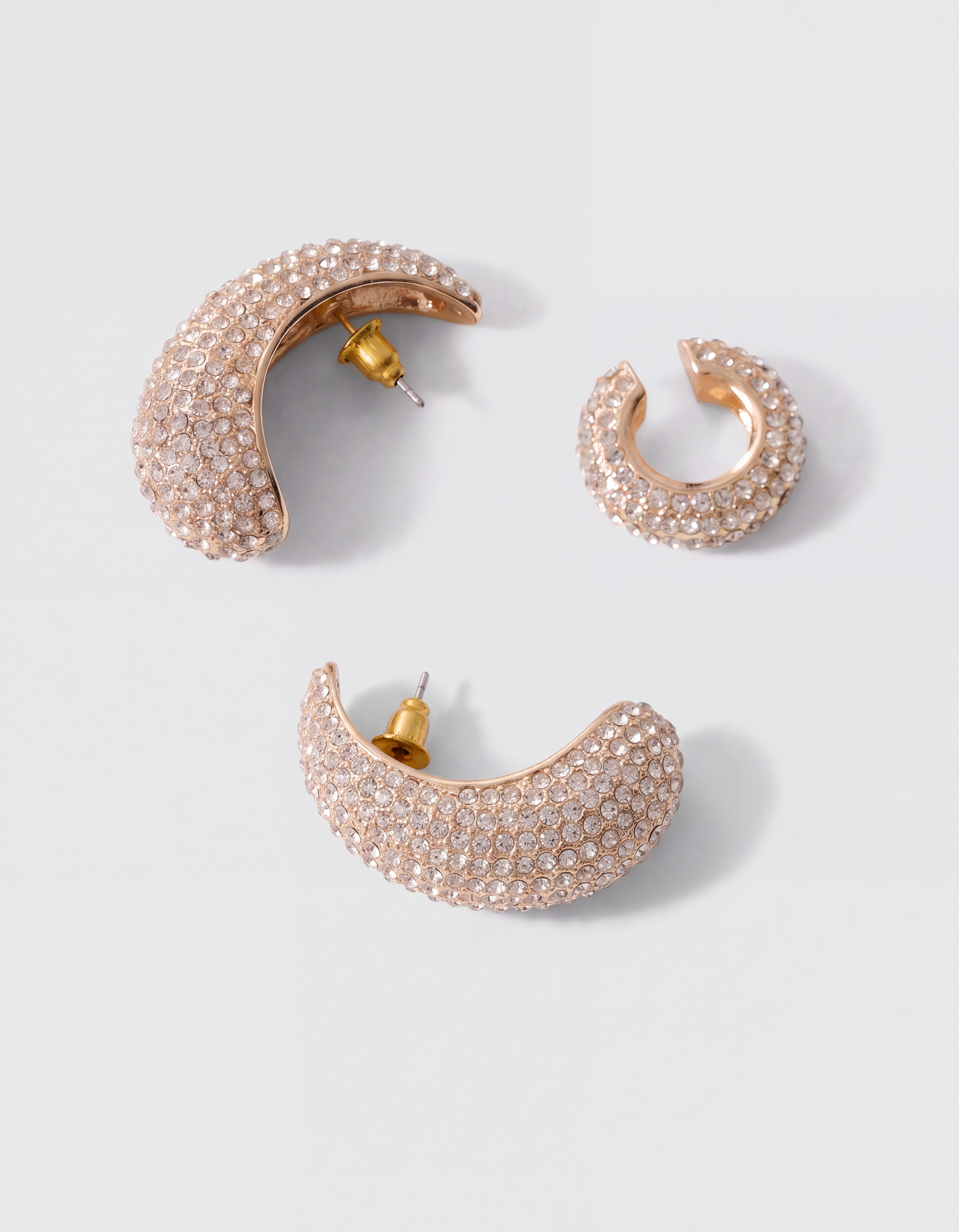 Pointy Strass Oorbellen Set Goud SHOEBY ACCESSOIRES