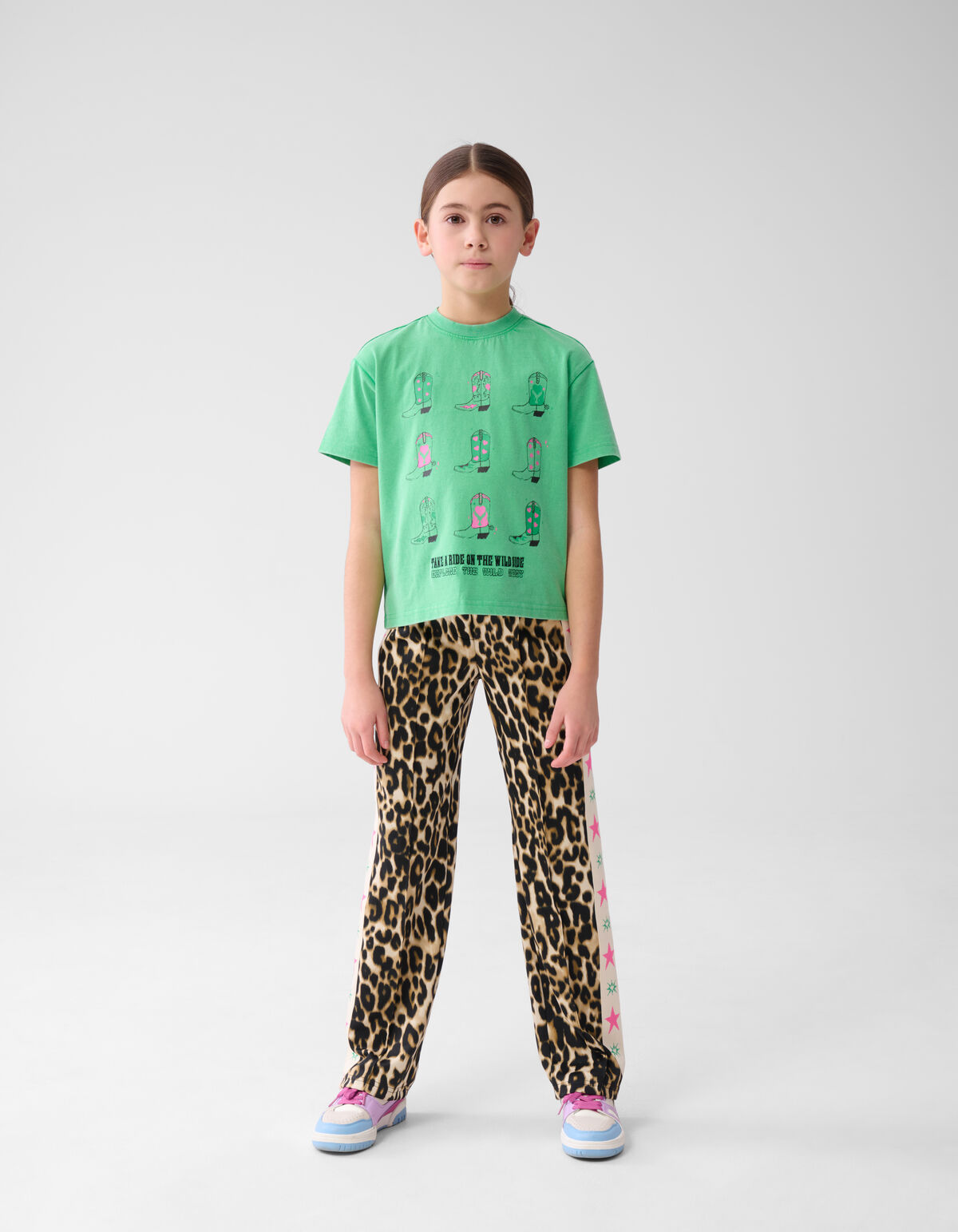 Artwork T-shirt Groen SHOEBY GIRLS