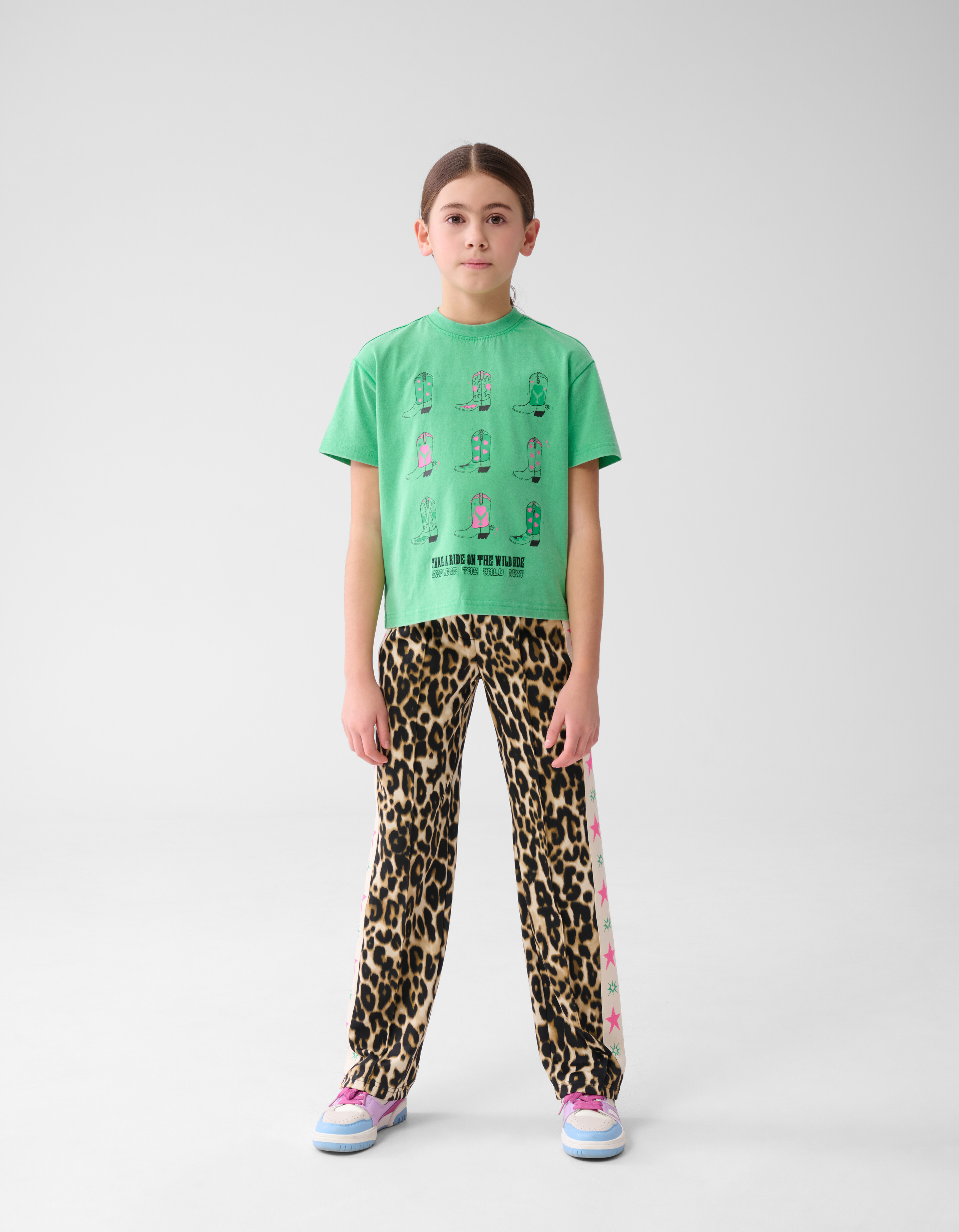 Artwork T-shirt Groen SHOEBY GIRLS