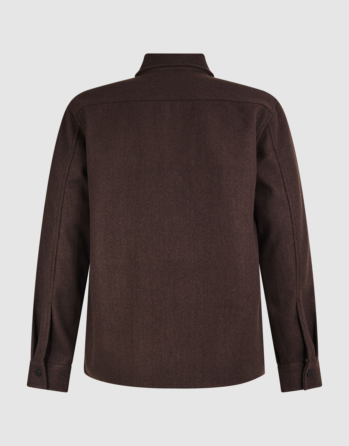 Soft Zip Overshirt Donkerbruin SHOEBY MEN