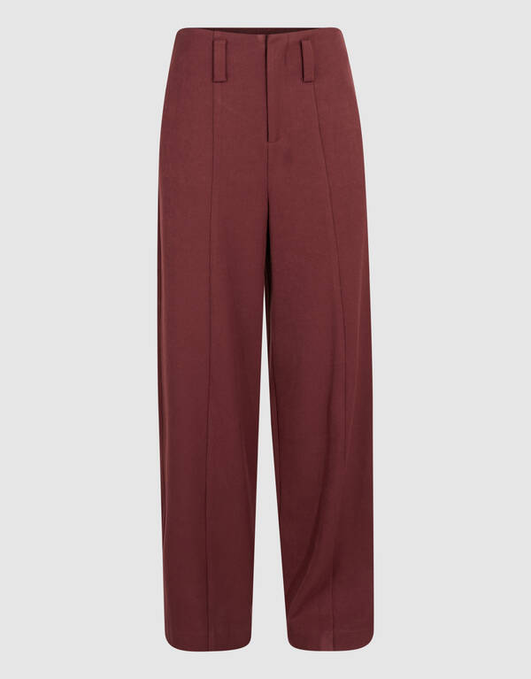 Wide Leg Fit Broek Donkerrood By Mieke SHOEBY WOMEN
