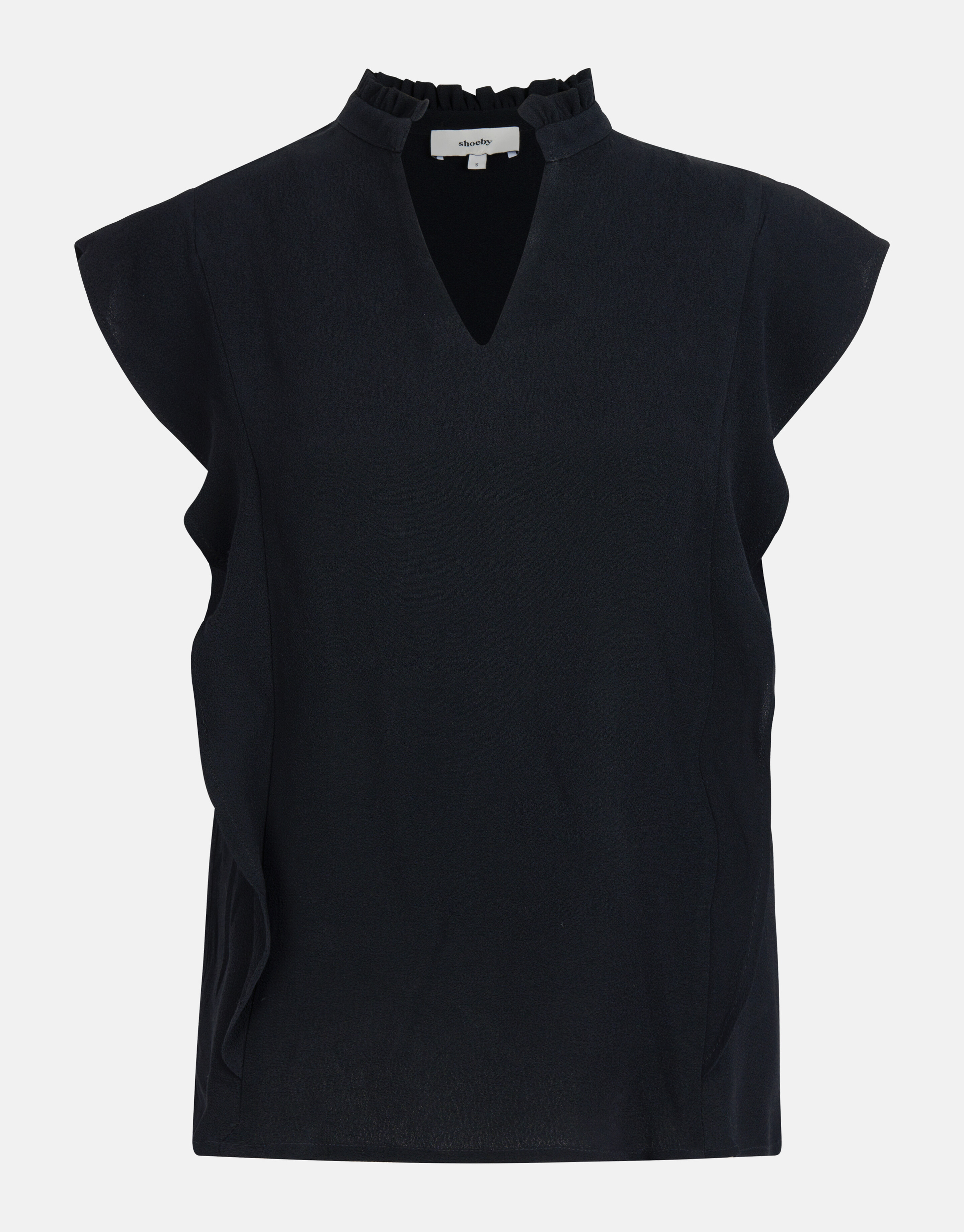 Ruffle Top Zwart SHOEBY WOMEN