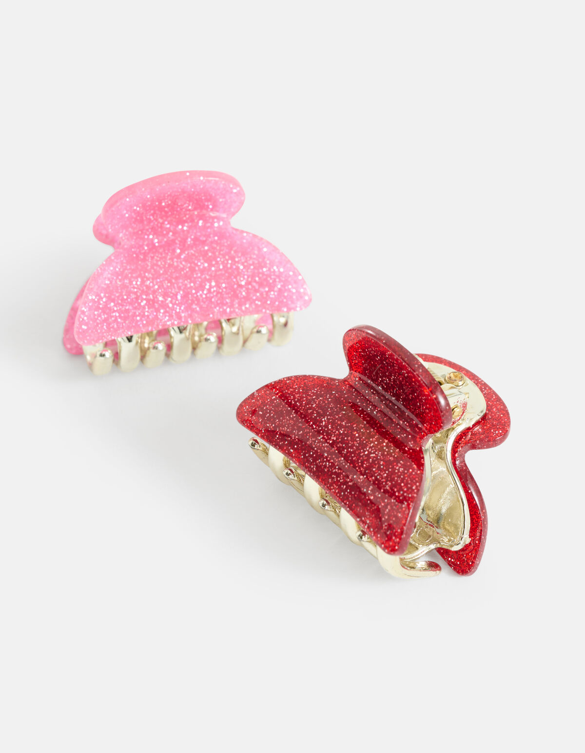 Haarclip Set Roze/Rood SHOEBY ACCESSOIRES