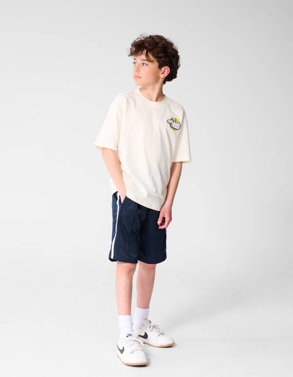 Athletic Artwork T-shirt Gebroken Wit SHOEBY BOYS