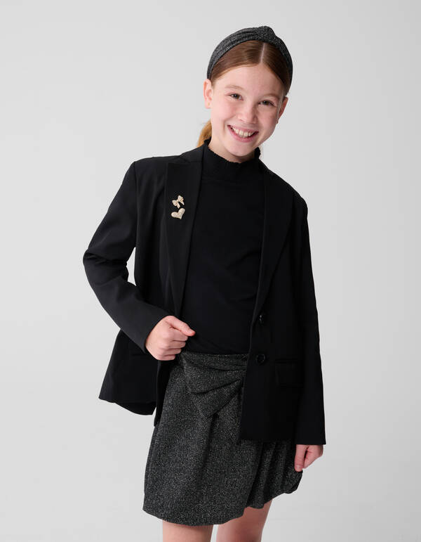 Open Back Blazer Zwart SHOEBY GIRLS