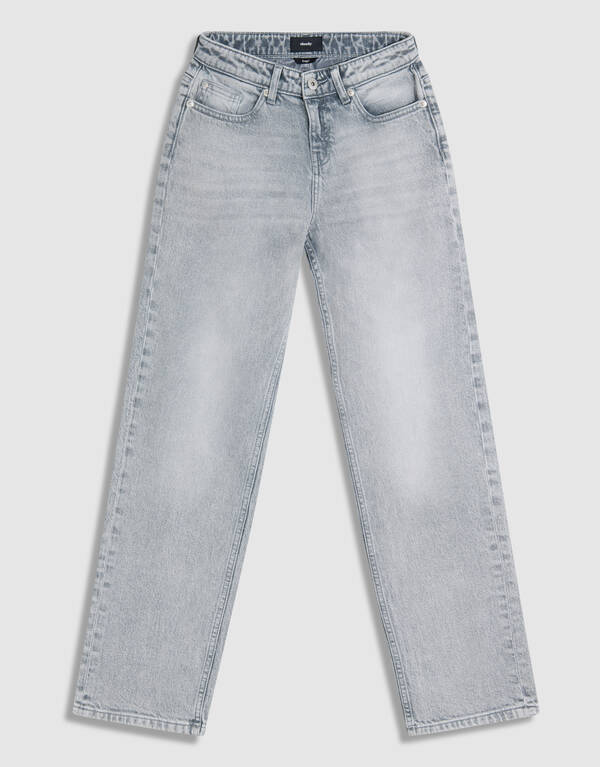 Baggy Fit Jeans Lichtgrijs SHOEBY BOYS
