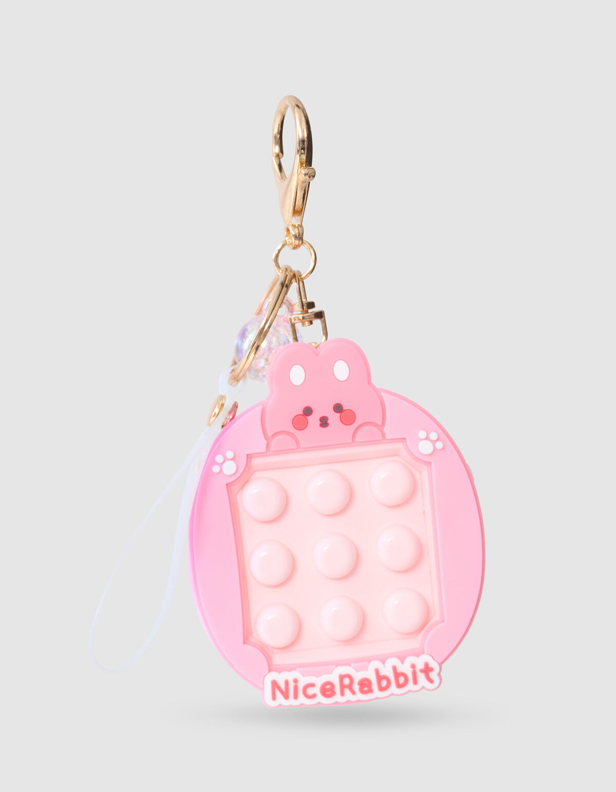 Press Konijn Sleutelhanger Roze SHOEBY ACCESSOIRES