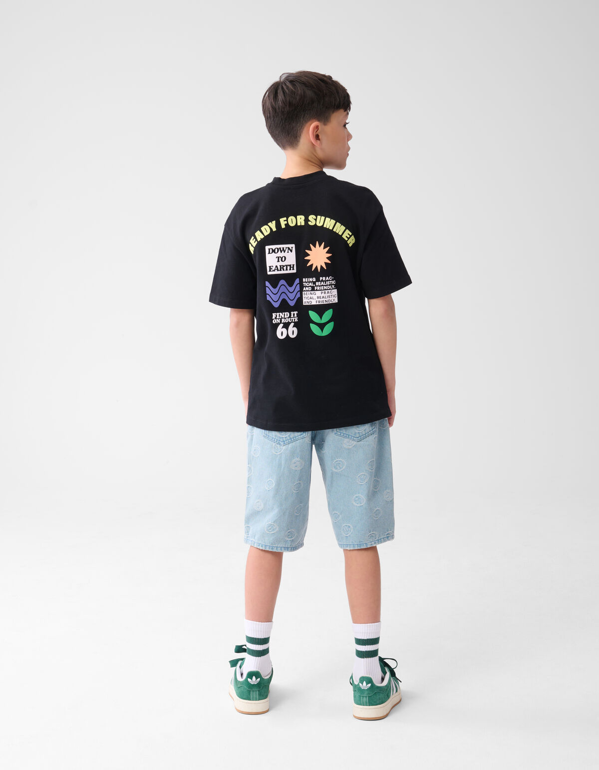 Denim Smiley Short Bleached SHOEBY BOYS