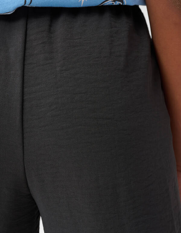 Twist Wide Leg Broek Donkergrijs SHOEBY GIRLS