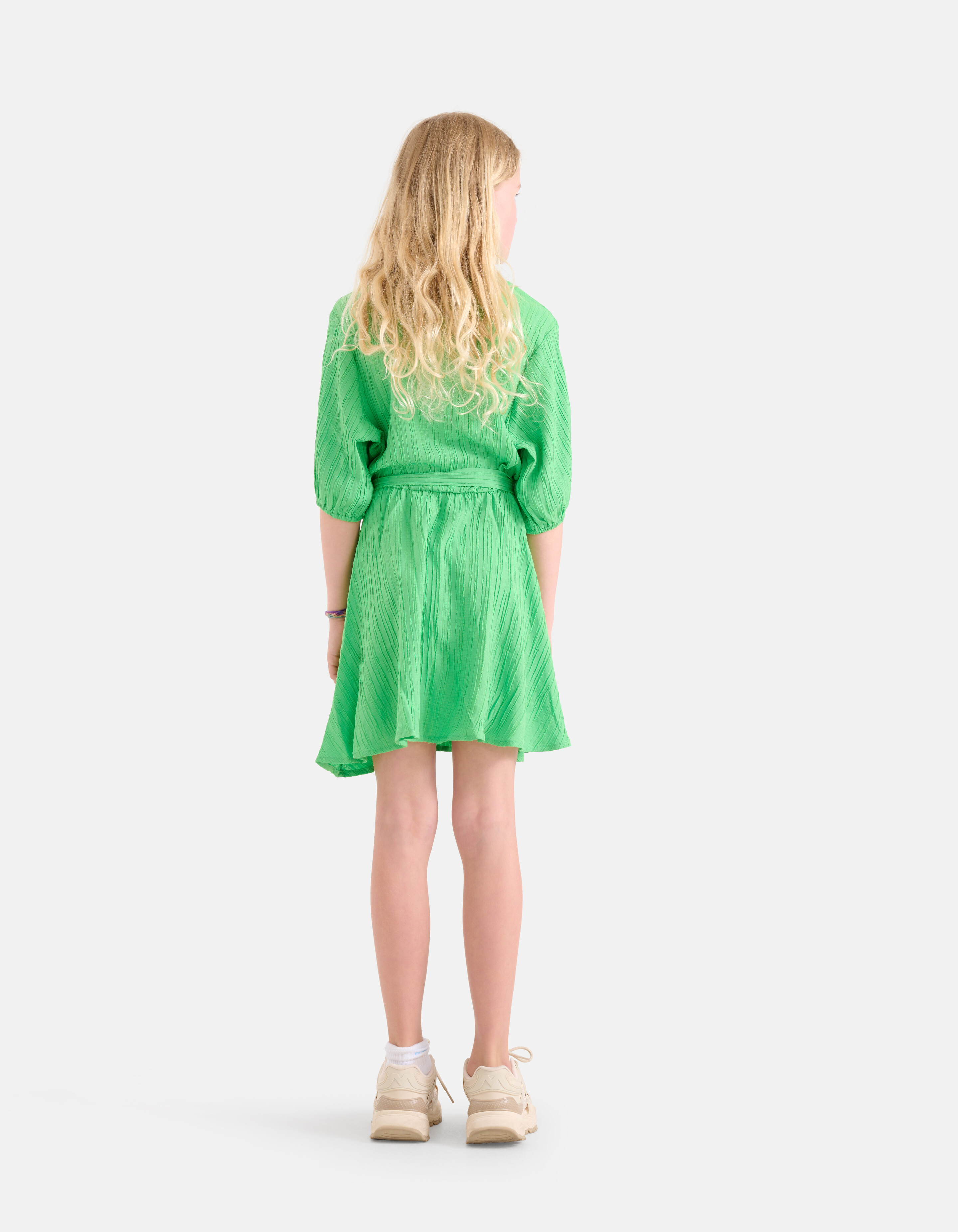 Plisse Jurk Groen SHOEBY GIRLS