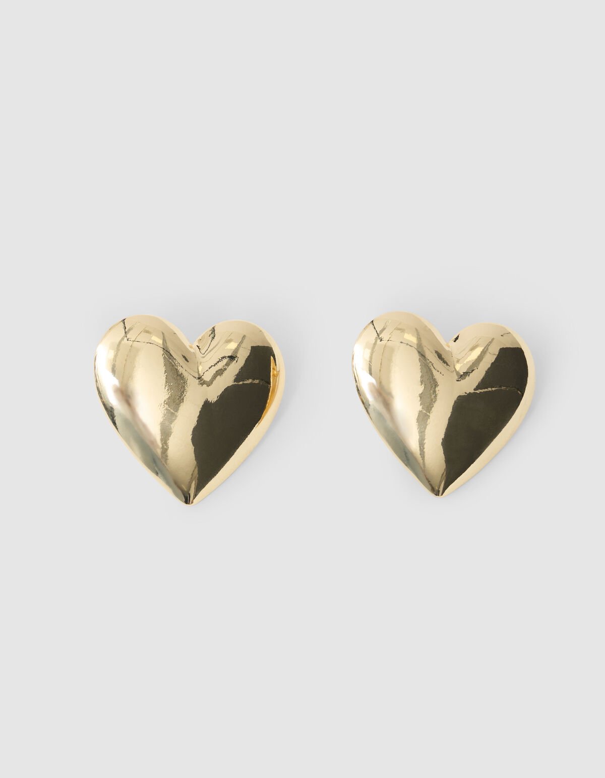 Chunky Heart Oorbellen Goud SHOEBY ACCESSOIRES
