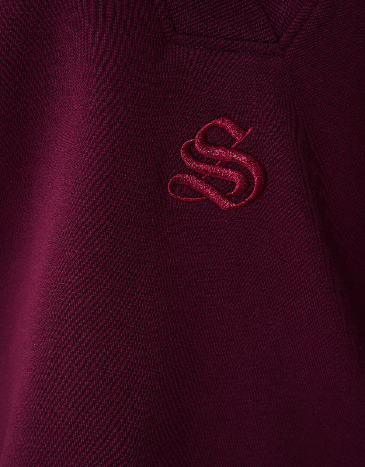 Varsity Logo Sweater Donkerrood SHOEBY WOMEN