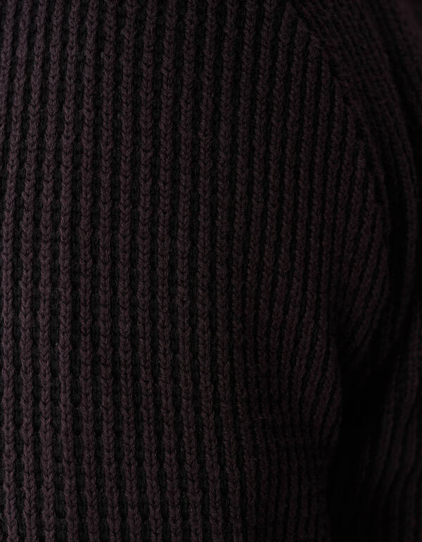 Plaited Gebreide Trui Donkerbruin SHOEBY MEN