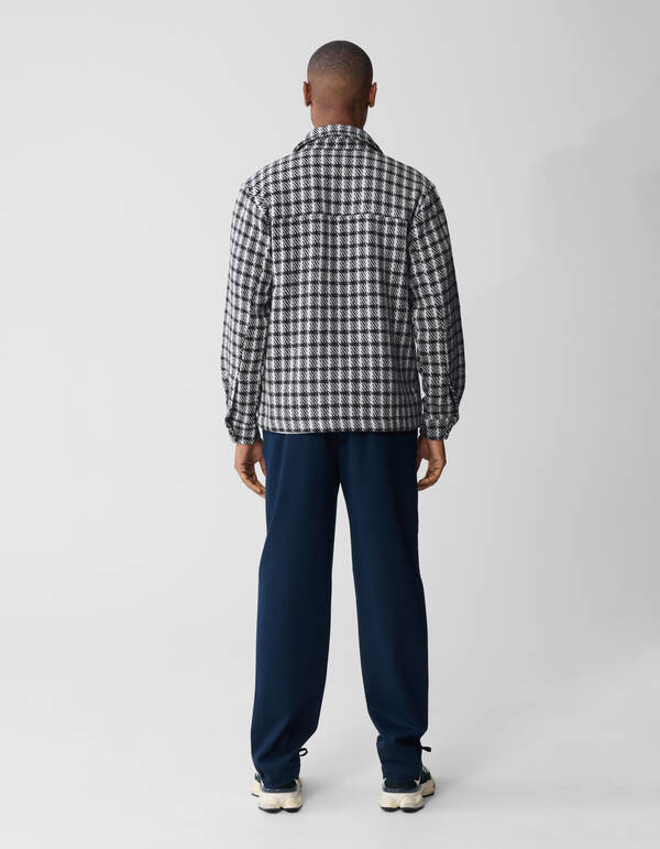 Ruiten Overshirt Blauw/Grijs SHOEBY MEN