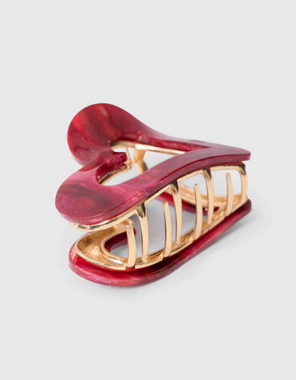 Heart Haarclip Rood SHOEBY ACCESSOIRES